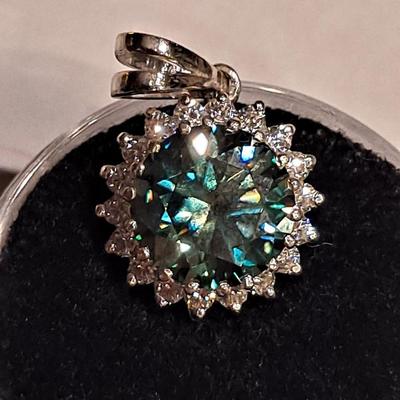 5ct Moissanite Diamond Pendent