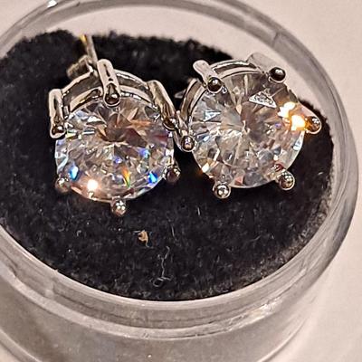 5ct Moissanite Diamond Earrings