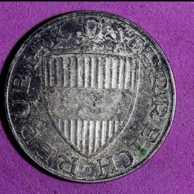 1972 Austria 10 Schilling Silver Coin
