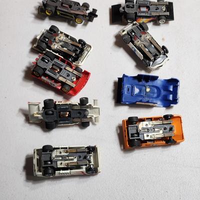 Large Lot of AFX Slot Cars and Trucks w 2 hard shell cases