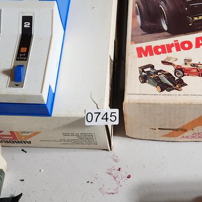 Large Lot of AFX Slot Cars and Trucks w 2 hard shell cases