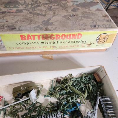Marx Battleground and other Military Play Toys
