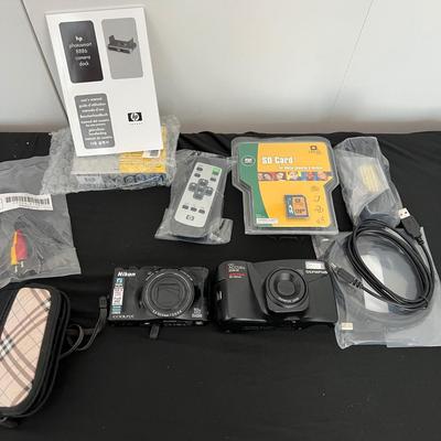 Photography Lot - Cool Pix, HP Camera Doc, SD Card