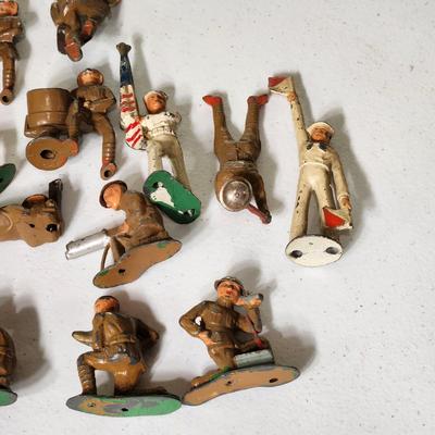 Lot of Cast Metal Figurines Military