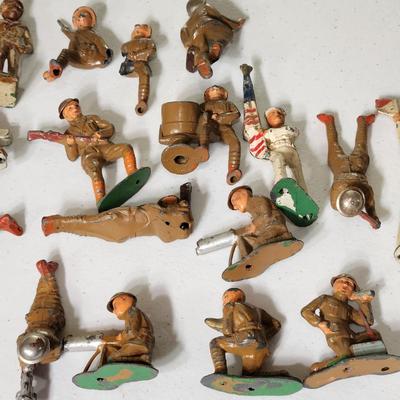 Lot of Cast Metal Figurines Military