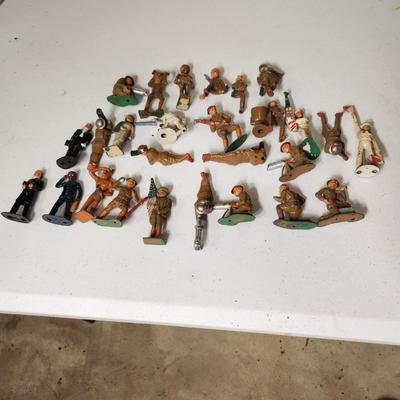 Lot of Cast Metal Figurines Military