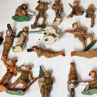 Lot of Cast Metal Figurines Military