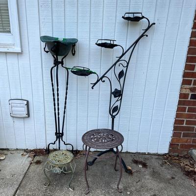 Yard Plant Stands Lot