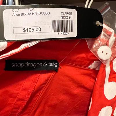 6 Designer Snapdragon & Twig "Alice" Tops - 2 NWT Sz. XL