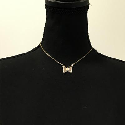 Beautiful crystal butterfly necklace