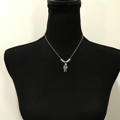 Super cute, silver plate, birthstone charm, necklace