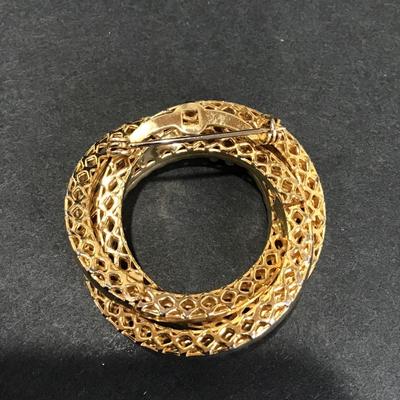 Mid-century, gold, toned brooch