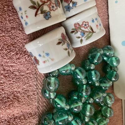Party Trees, napkins rings and storage bowls