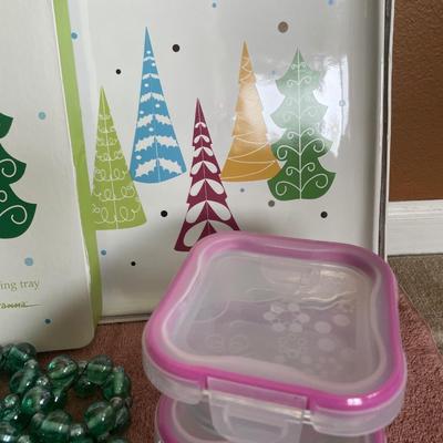 Party Trees, napkins rings and storage bowls