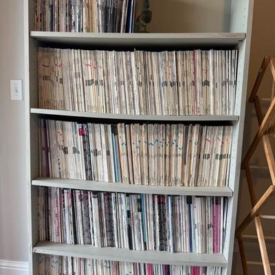 Sale Photo Thumbnail #294: Multiple shelves of neatly organized Architectural Digest magazines. Great for collectors or decor inspiration.