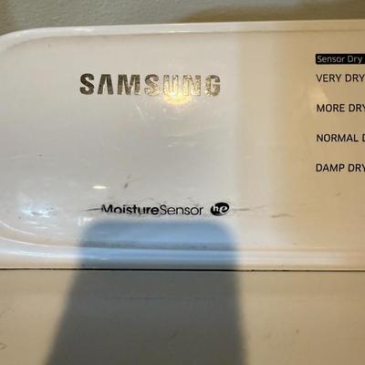 Sale Photo Thumbnail #337: Samsung top-load washer with multiple cycle settings. Light wear on top; appears functional.