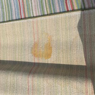 Sale Photo Thumbnail #555: No visual spots on top, few spots on backside of rug see pictures. Over all good condition 
Measurements:
11' 2" in width, 16' in length