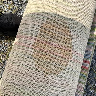 Sale Photo Thumbnail #558: No visual spots on top, few spots on backside of rug see pictures. Over all good condition 
Measurements:
11' 2" in width, 16' in length