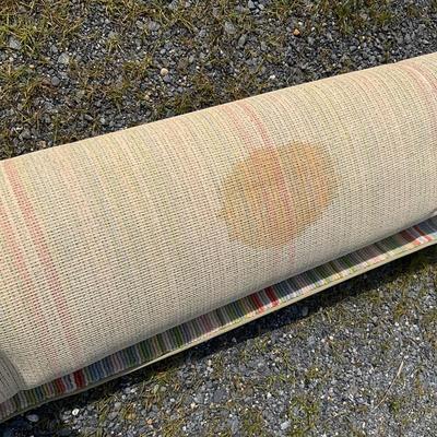 Sale Photo Thumbnail #557: No visual spots on top, few spots on backside of rug see pictures. Over all good condition 
Measurements:
11' 2" in width, 16' in length