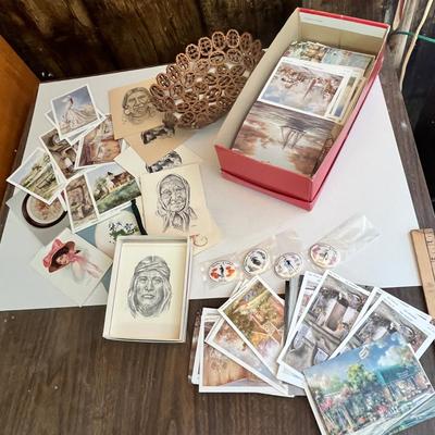 Lot 283 Assorment of cards & other