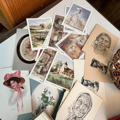 Lot 283 Assorment of cards & other