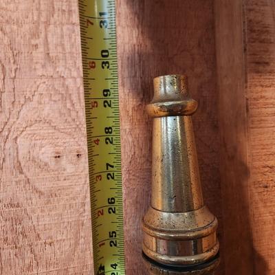 Vintage Large Brass Fire Hose Nozzle 30"