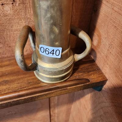 Vintage Large Brass Fire Hose Nozzle 30"