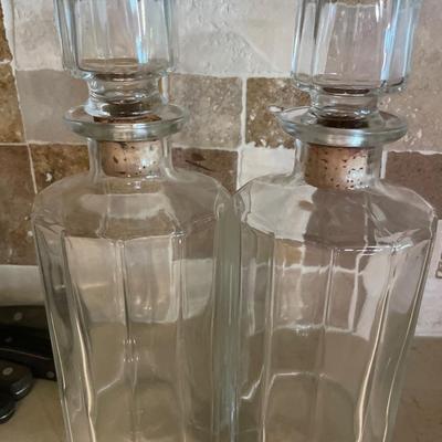 Glass decanters and more glassware