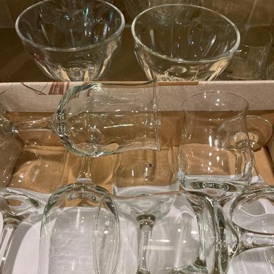 Glass decanters and more glassware