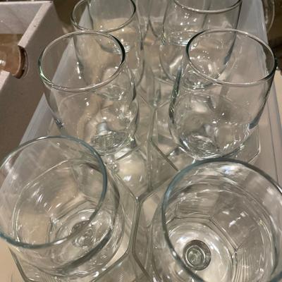 Glass decanters and more glassware