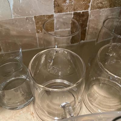 Glass decanters and more glassware