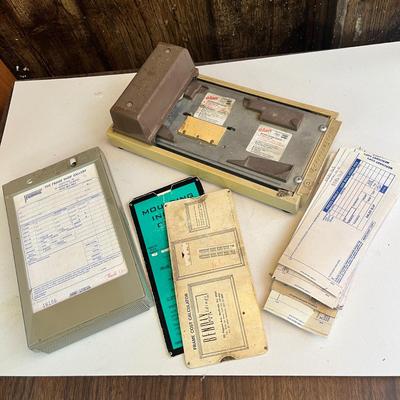 Lot 287 Credit card processer & reciept pad