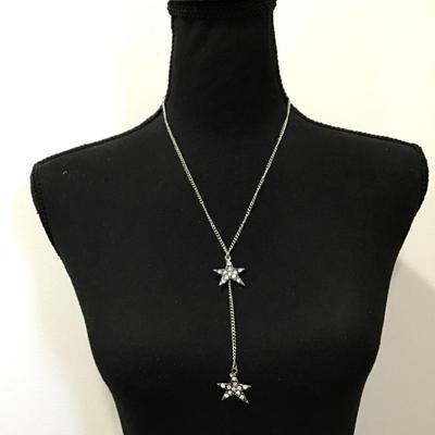 Cute, rhinestone star necklace