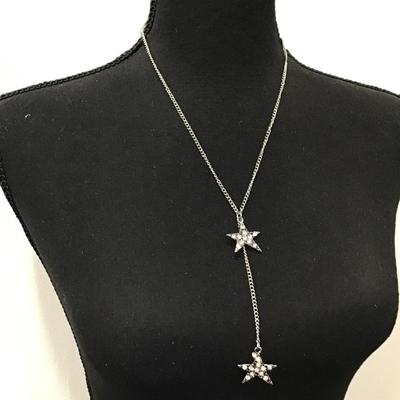Cute, rhinestone star necklace