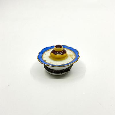 Sale Photo Thumbnail #635: Signed by C.P.
Missing drink trinket
Measurements:
2" in diameter, 1" in height