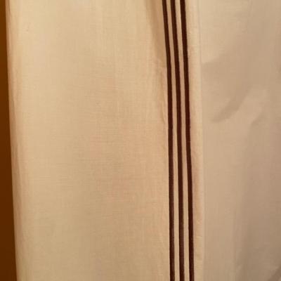 Pottery Barn white shower curtain