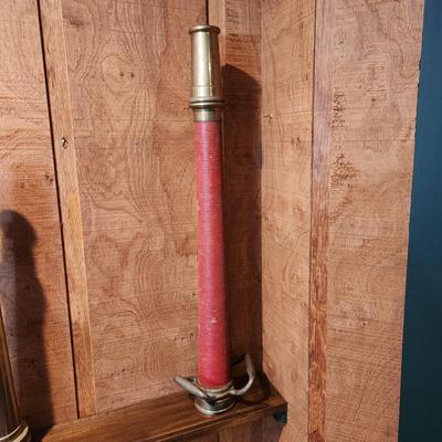 Vintage Large Brass Firefighter Fire Hose Nozzle 30" W.H. Salisbury & Co. Chicago