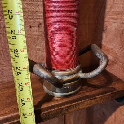 Vintage Large Brass Firefighter Fire Hose Nozzle 30" W.H. Salisbury & Co. Chicago