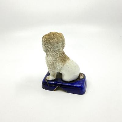 Sale Photo Thumbnail #768: Dog is cracked/broken has been repaired on bottom
Measurements;
5" in height, 3.5" in width, 2.5" in depth