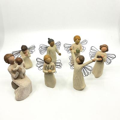 Sale Photo Thumbnail #770: Tallest angel is 5.5" in height