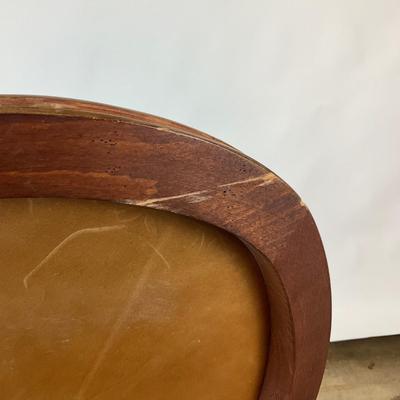 Sale Photo Thumbnail #787: Leather, and Polyester
measurements:
38" in height, 20" in height, 16" in depth
Scratch on back of one chair