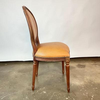 Sale Photo Thumbnail #785: Leather, and Polyester
measurements:
38" in height, 20" in height, 16" in depth
Scratch on back of one chair