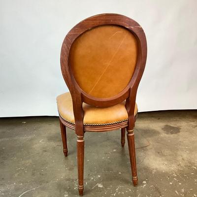 Sale Photo Thumbnail #786: Leather, and Polyester
measurements:
38" in height, 20" in height, 16" in depth
Scratch on back of one chair