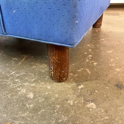 Sale Photo Thumbnail #808: Material needs to be cleaned, stains on seat back, black marks on side and back, feet have scratches. But super comfortable!
See pictures
Measurements:
28" in height, 26" in width, 34" in depth