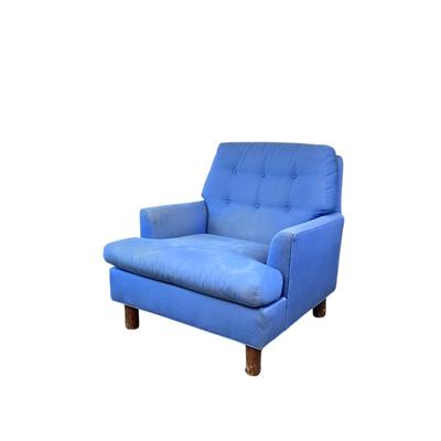 Sale Photo Thumbnail #803: Material needs to be cleaned, stains on seat back, black marks on side and back, feet have scratches. But super comfortable!
See pictures
Measurements:
28" in height, 26" in width, 34" in depth
