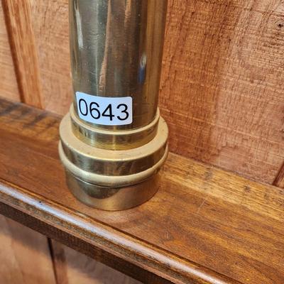 Vintage Large Brass Fire Hose Nozzle 21"