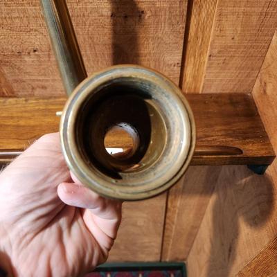 2 Vintage Brass Fire Hose Nozzles
