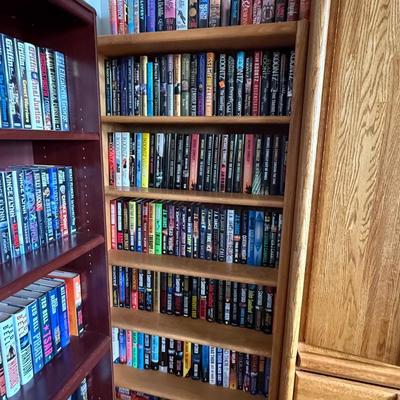 Sale Photo Thumbnail #364: Large collection of bookshelves filled with hardcover novels – multiple authors including Koontz, Kellerman, and Grisham