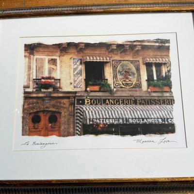 Sale Photo Thumbnail #403: Charming Parisian bakery storefront photograph with elegant frame.