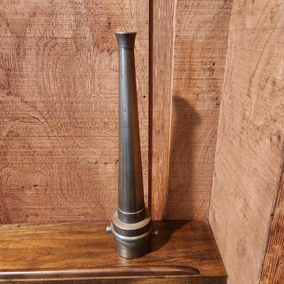 Vintage Large Firefighter Brass Fire Water Hose Nozzle